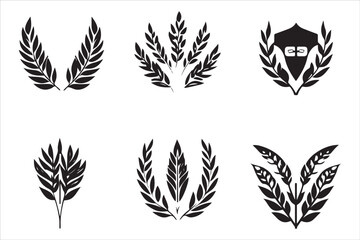 Vintage Laurel and Wheat Badge Collection