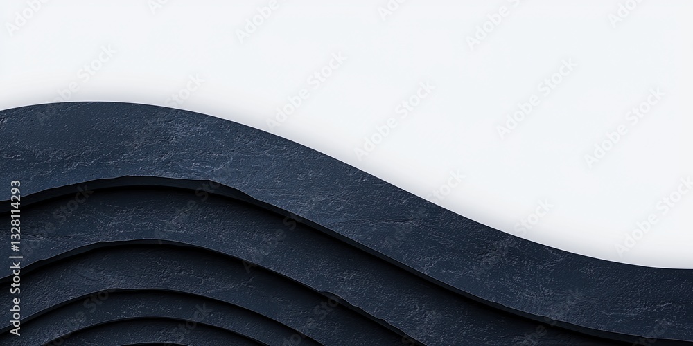 Poster earth layers dynamic concepts. abstract wavy design in dark tones on a light background.