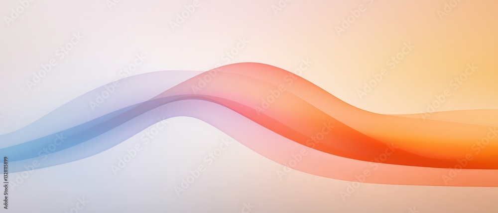 Poster economic performance employment concepts. abstract colorful wave design in soft gradients.