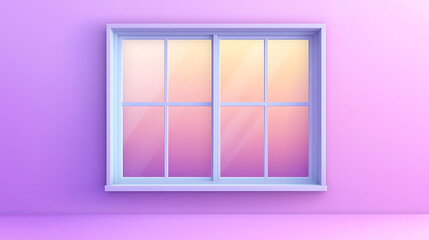 Serene sunset reflection through window vibrant room digital artwork modern aesthetic calmness