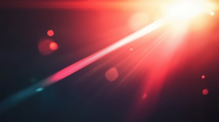 Red and Orange Light Beam Flare Background