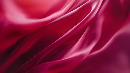 Obraz premium Shiny crimson red silk texture. Luxury fabric.