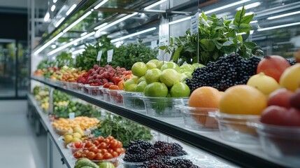 Unique fruit identification research laboratory setting closeup view highlighting labels realistic lighting