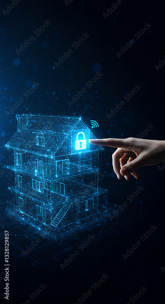 Poster smart home security: secure your future with connected technology & automation