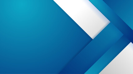 abstract blue and white simple shapes gradient geometric background vector illustration