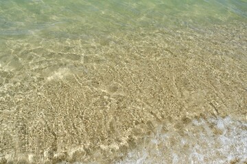 沖縄の透明な海　背景素材