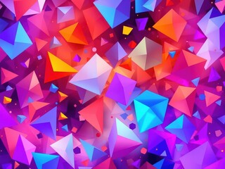 Obraz premium Abstract Colorful Geometric Shapes Background