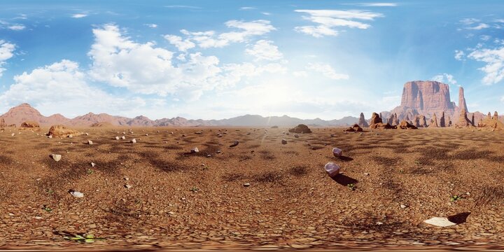 360 HDRI enviroment 3D illustration.