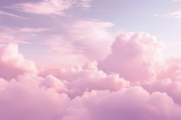 Fototapeta premium Aesthetic Pink blurred storm sky with soft gradient clouds dreamy colors.