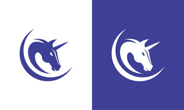 premium logo pegasus horse, unicorn