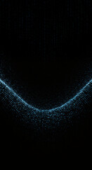 Digital Rain: Abstract Binary Code Matrix Background - Tech, Data, Coding, Cyberpunk Aesthetics