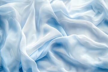 Fototapeta premium White and blue fabric Fabric for background