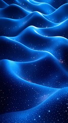 Obraz premium Digital technology blue abstract building city poster background