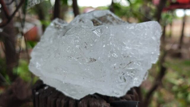Clear alum is a chemical substance.