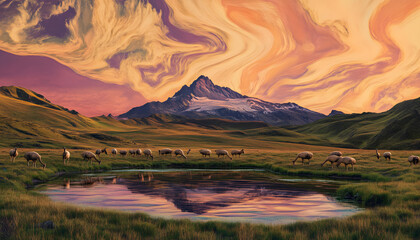 Fototapeta premium Explore the wild beauty of majestic nature
