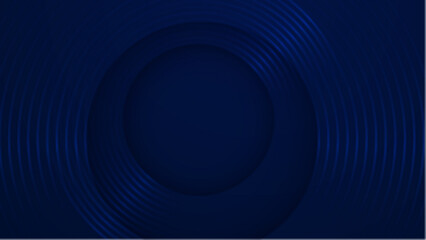 digital abstract blue geometric background with circle line shapes in a modern vector illustration, perfect for banner, presentation background, and wallpaper