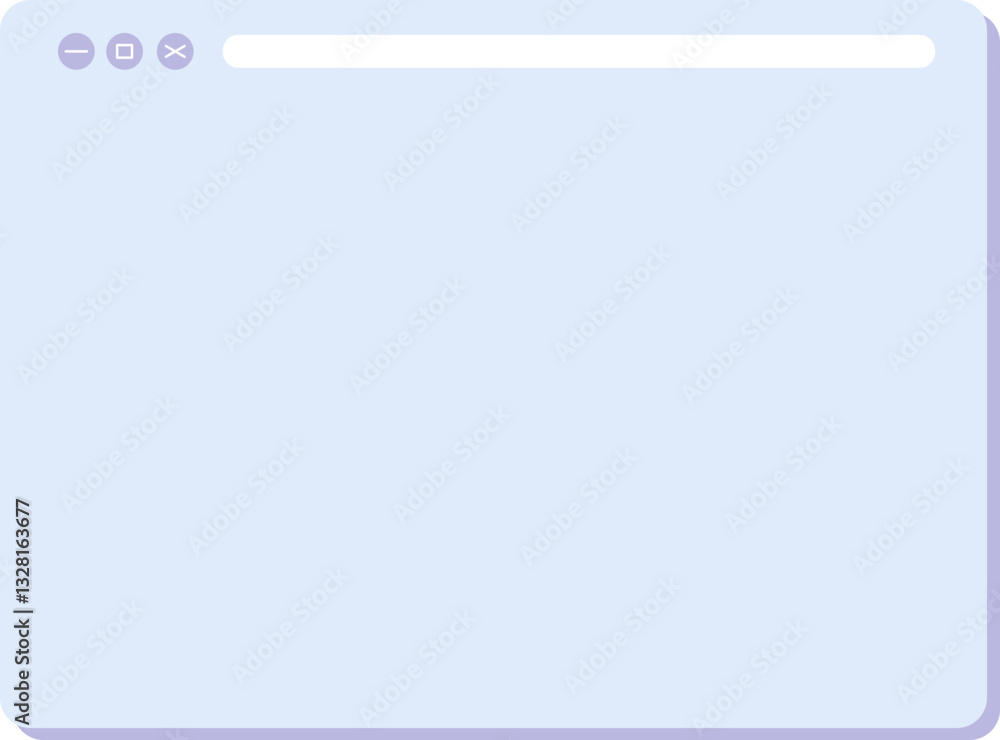 Poster browser ui design element set