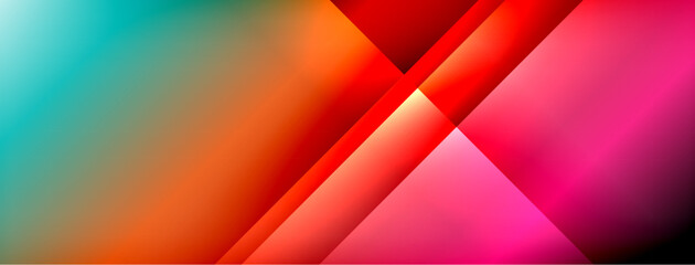 Dynamic shadow lines with gradient colors geometric background