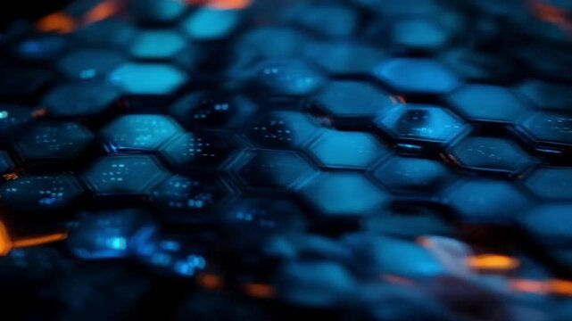 The hexagon matrix displayed intricate patterns, showcasing the beauty of geometric design and symmetry.