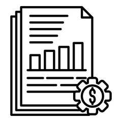 financial report icon
