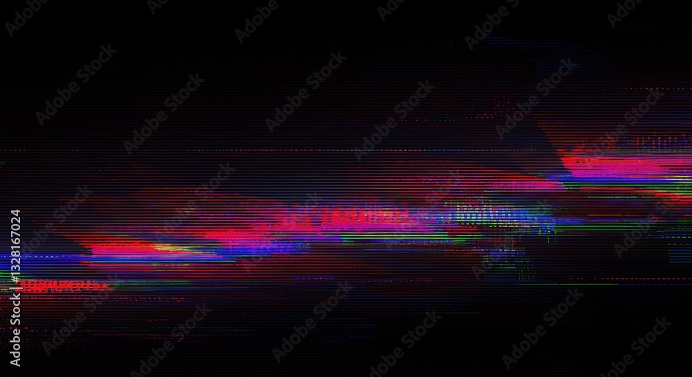 Aufkleber a blurry image of a colorful line with a dark background