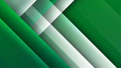 Obraz premium modern green and white vector illustration stylish abstract geometric background vector illustration