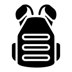 bulletproof vest Solid icon