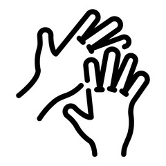 medical gloves Line Icon