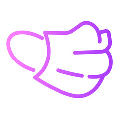 face mask Line Gradient Icon