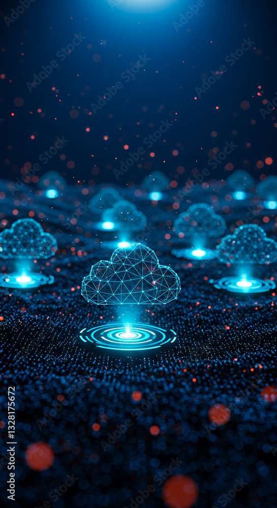 Poster cloud computing network: data, connectivity, & innovation - digital transformation with secure globa