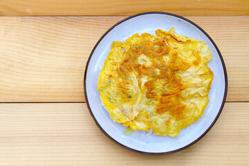 Thai style omelet with rice