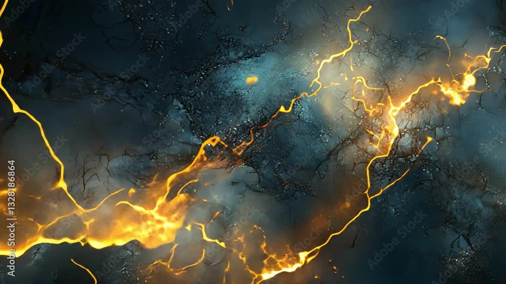Aufkleber abstract cosmic background with glowing textures and dark energy, creating vibrant and dynamic atmos
