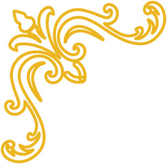 Fototapeta premium Carved Corner Decor Ornaments
