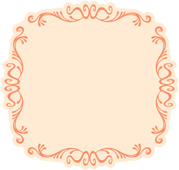 Classical style frame
