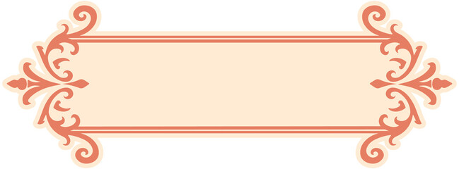 Carved decorative title box