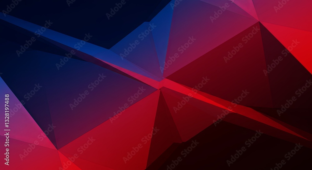 Poster a red and blue abstract background with a black line