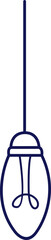 Doodle Light Bulb Clipart Element