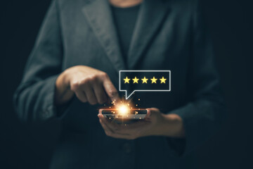 The after-service rating concept to assess the satisfaction of those receiving services..