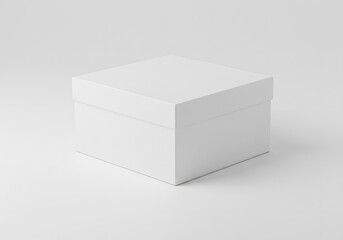 Fototapeta premium white cardboard box, Generative AI image.
