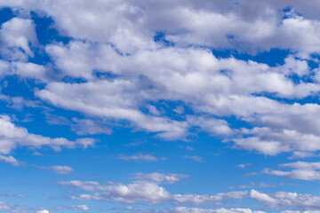 Spectacular partly cloudy sky after a winter cold front