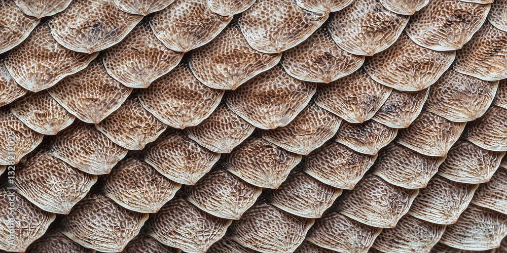 Poster close up of reptile skin showcasing scaly texture, intricate patterns, and natural earthy tones, hig