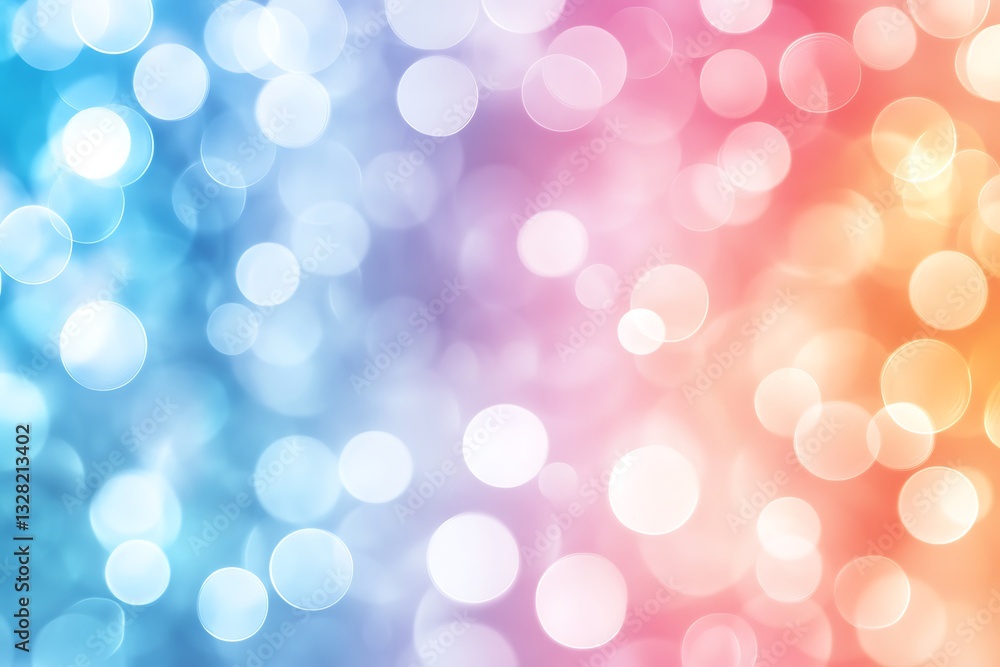 Poster soft gradient bokeh lights background design
