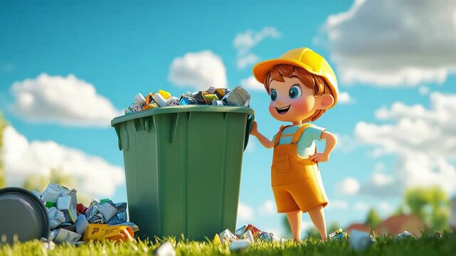 cartoon character cute Cleaner Videos 4K