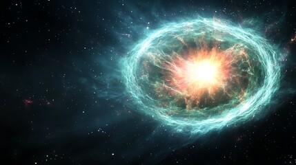 Obraz premium Stunning Spiral Galaxy in Deep Space with Vibrant Colors, planets and stars galaxies landscape wallpaper