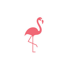 Fototapeta premium Elegant Flamingo Icon