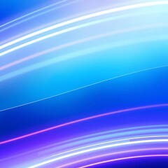Naklejka premium Abstract blue background with glowing light trails and flowing pattern