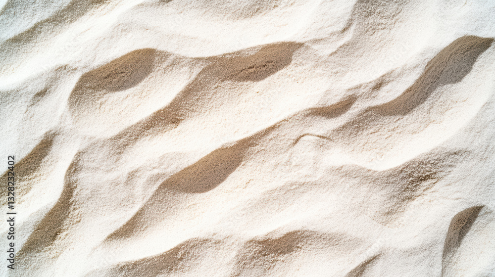 Poster soft sand texture with gentle waves and patterns, evoking tranquility