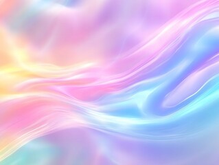 Obraz premium Dreamlike Mystical Aurora Background, Enchanting Fantasy Wallpaper, Soft Pastel Glow Background, Pastel Tone Wave Stock Image, Generative AI