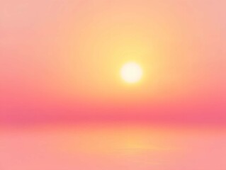 Naklejka premium New Year Rising Sun with Nature and Ocean, Sunrise Background, Sunset Background, Generative AI