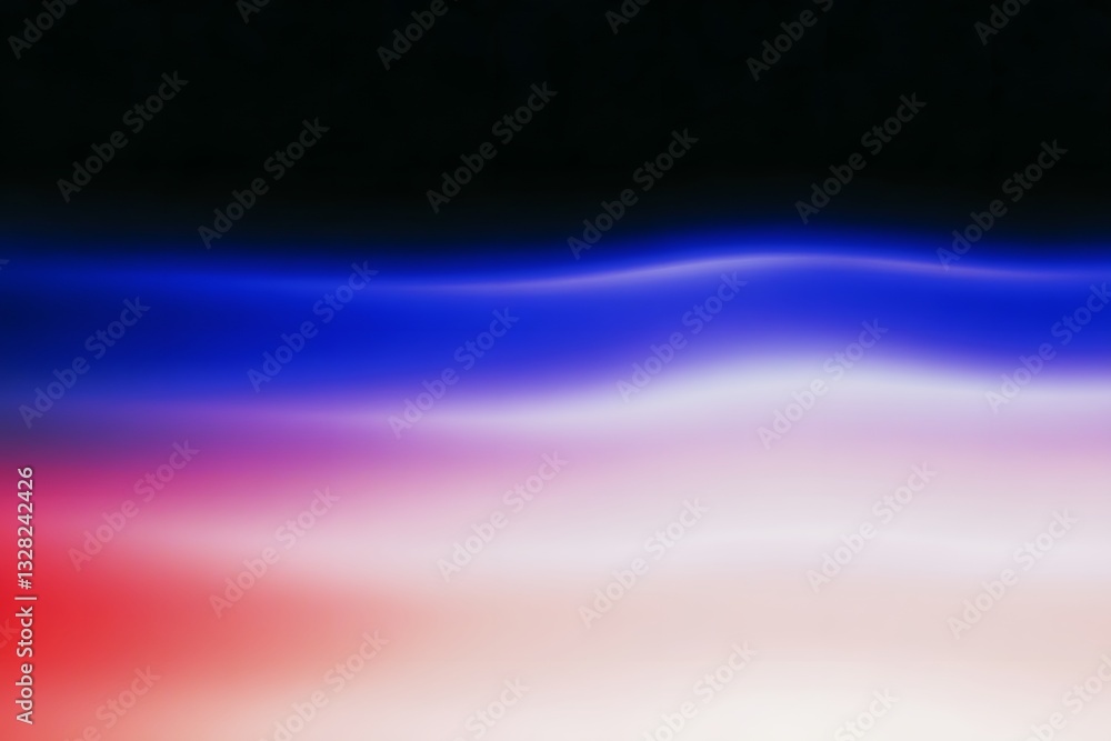 Poster abstract image displaying blurred color gradations with smooth transitions